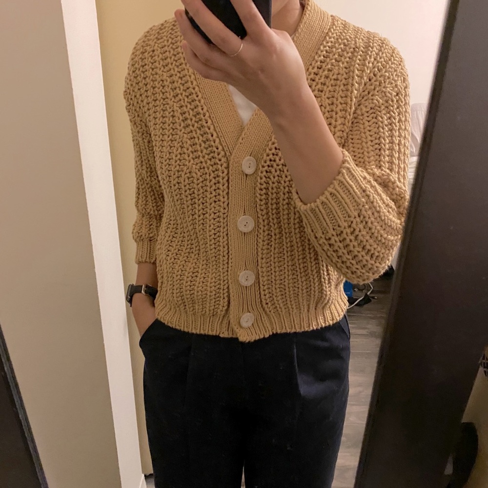 Babaa - no. 18 cardigan - chicory root
